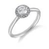 Chisholm Hunter Platinum Brilliant Cut 0.60ct Diamond Halo Ring -Chisholm Hunter 1 001 81 0207