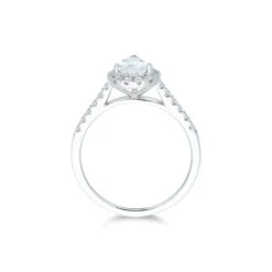 Chisholm Hunter Platinum Pear Cut 1.15ct Diamond Halo Ring -Chisholm Hunter 1 001 88 0028 d 2