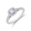 Chisholm Hunter Platinum Princess Cut 0.65ct Diamond Halo Ring 2 Chisholm Hunter Platinum Princess Cut 0.65ct Diamond Halo Ring -Chisholm Hunter 1 001 94 0028 1 1