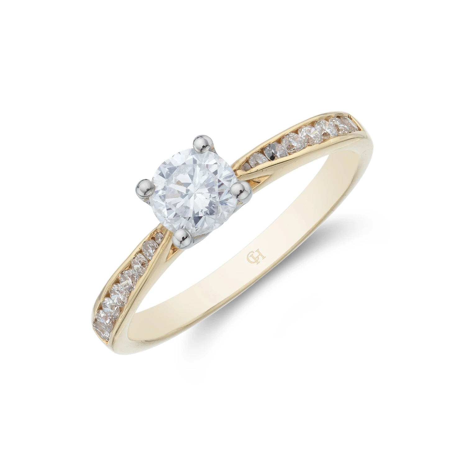 Chisholm Hunter 18ct Yellow Gold Brilliant Cut 0.50ct Solitaire Diamond Ring 3 Chisholm Hunter 18ct Yellow Gold Brilliant Cut 0.50ct Solitaire Diamond Ring