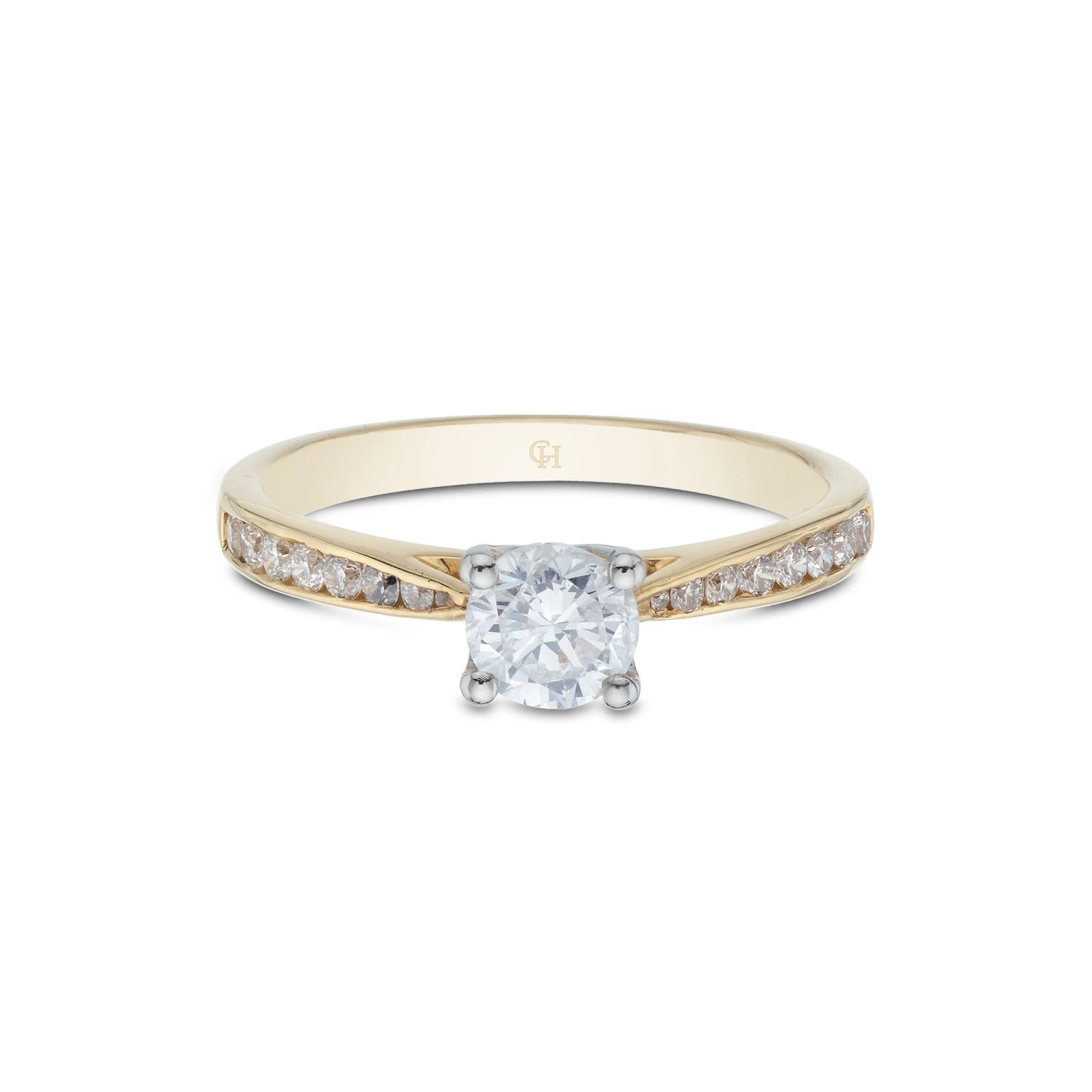 Chisholm Hunter 18ct Yellow Gold Brilliant Cut 0.50ct Solitaire Diamond Ring 4 Chisholm Hunter 18ct Yellow Gold Brilliant Cut 0.50ct Solitaire Diamond Ring - Image 2