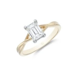 Chisholm Hunter 18ct Yellow Gold Emerald Cut 1.00ct Solitaire
