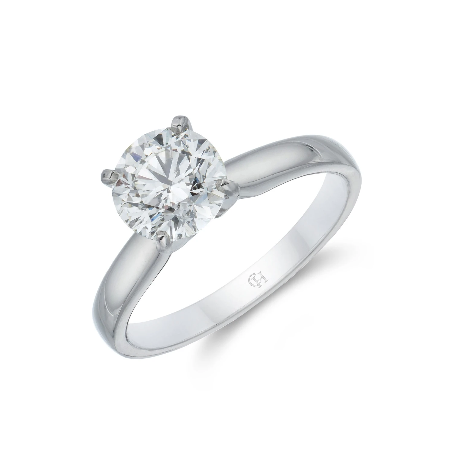 Chisholm Hunter Platinum Brilliant Cut 1.54ct Diamond Solitaire Ring 3 Chisholm Hunter Platinum Brilliant Cut 1.54ct Diamond Solitaire Ring