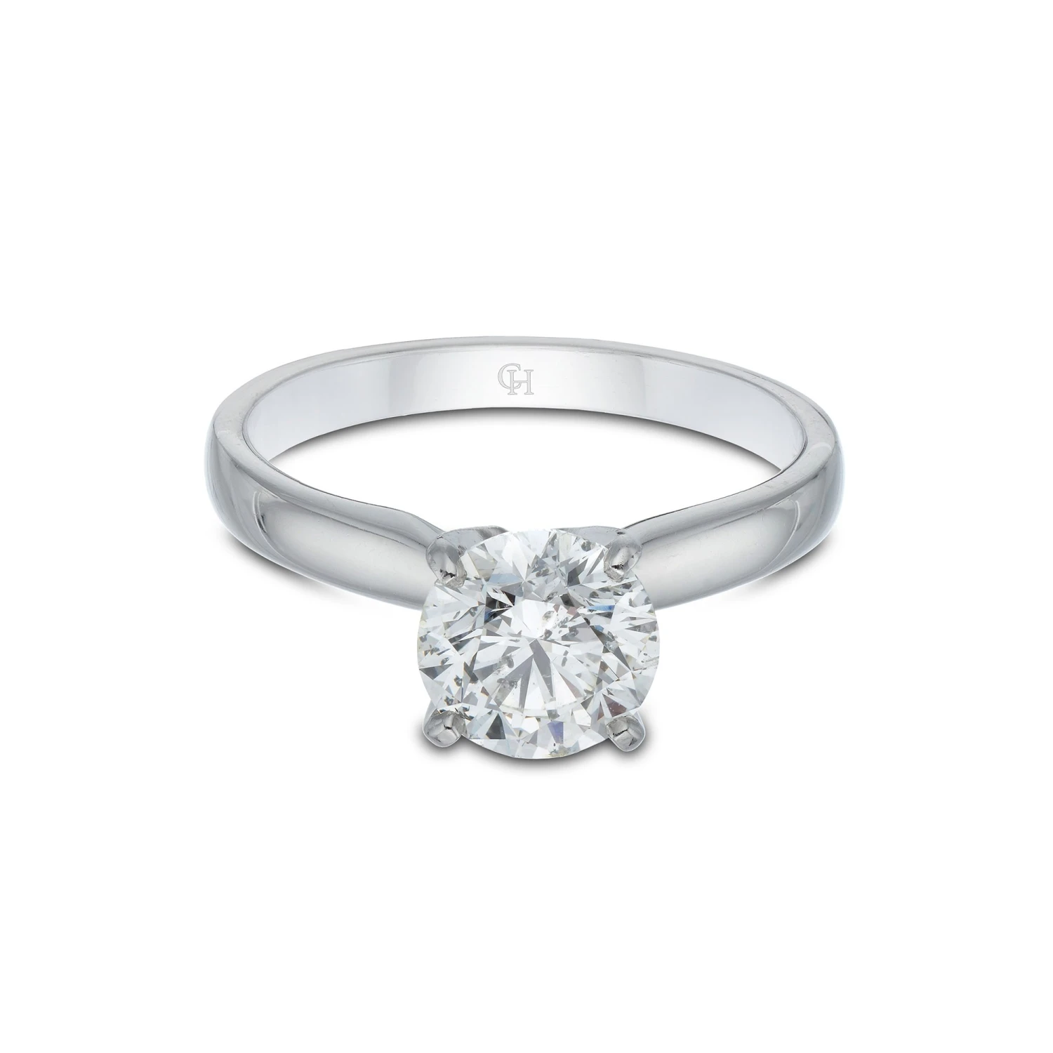 Chisholm Hunter Platinum Brilliant Cut 1.54ct Diamond Solitaire Ring 4 Chisholm Hunter Platinum Brilliant Cut 1.54ct Diamond Solitaire Ring - Image 2