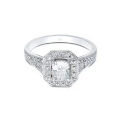 Chisholm Hunter Platinum Radiant Cut 1.00ct Diamond Solitaire Ring -Chisholm Hunter 1 002 11 0040 2