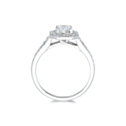Chisholm Hunter Platinum Radiant Cut 1.00ct Diamond Solitaire Ring -Chisholm Hunter 1 002 11 0040 3