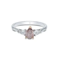 Chisholm Hunter Platinum Pear Cut 1.35ct Diamond Three Stone Ring -Chisholm Hunter 1 002 12 0088b