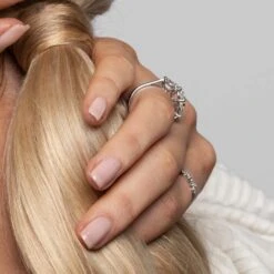 Chisholm Hunter Platinum 1.25ct Round Brilliant And Pear Diamond Three Stone Ring -Chisholm Hunter 1 002 12 0099 om c 1