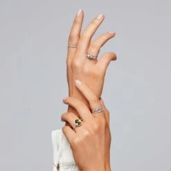 Chisholm Hunter Platinum 1.25ct Round Brilliant And Pear Diamond Three Stone Ring -Chisholm Hunter 1 002 12 0099 om c 1 1