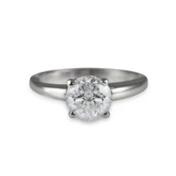 Chisholm Hunter Certificated 18ct White Gold 1.73ct Round Brilliant Diamond Solitaire Ring