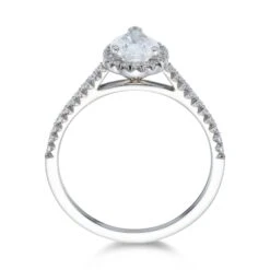 Chisholm Hunter Platinum Certified 1.00ct Pear Halo Solitaire Ring -Chisholm Hunter 1 002 15 0058 d 2