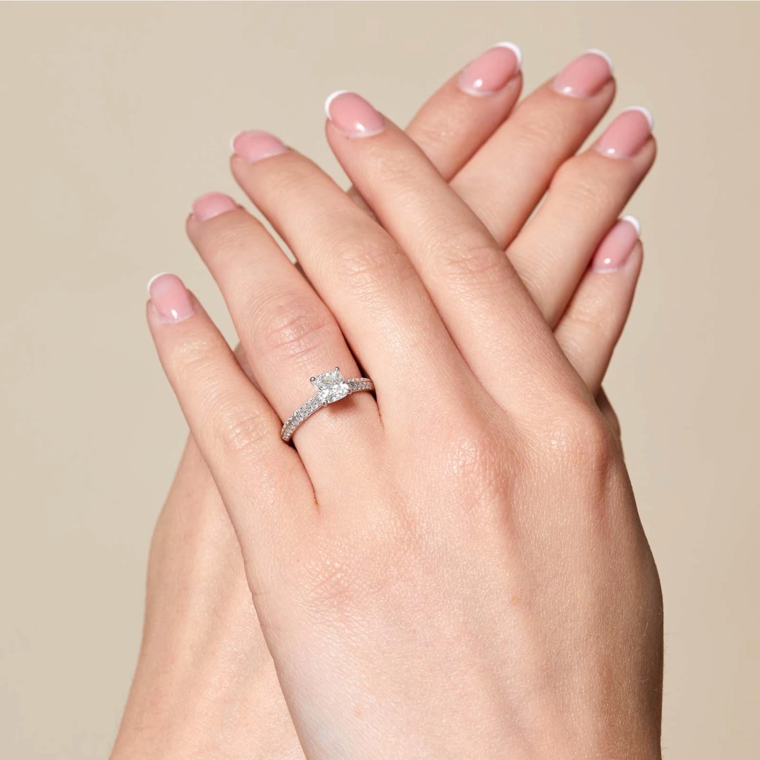 Chisholm Hunter Platinum Cushion Cut 1.23ct Diamond Solitaire Ring 4 Chisholm Hunter Platinum Cushion Cut 1.23ct Diamond Solitaire Ring - Image 2