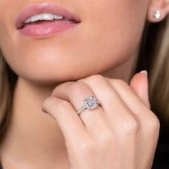 Chisholm Hunter Platinum Cushion Cut 1.50ct Diamond Solitaire Ring -Chisholm Hunter 1 002 16 0035 1 1
