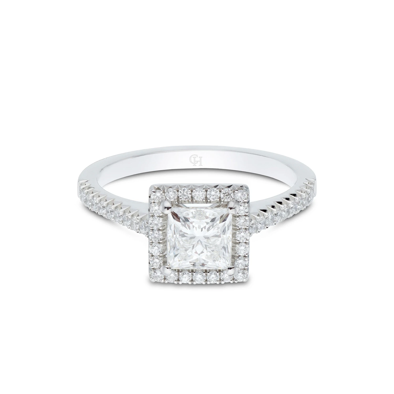 Chisholm Hunter Platinum Princess Cut 1.40ct Diamond Solitaire Ring 4 Chisholm Hunter Platinum Princess Cut 1.40ct Diamond Solitaire Ring - Image 2