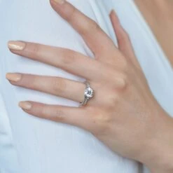 Chisholm Hunter Platinum Brilliant Cut Diamond Solitaire Ring -Chisholm Hunter 1 002 19 0171 lifestyle1