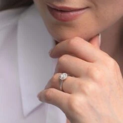 Chisholm Hunter Platinum Brilliant Cut 0.70ct Diamond Halo Solitaire Ring 13 Chisholm Hunter Platinum Brilliant Cut 0.70ct Diamond Halo Solitaire Ring -Chisholm Hunter 1 002 19 0220 5