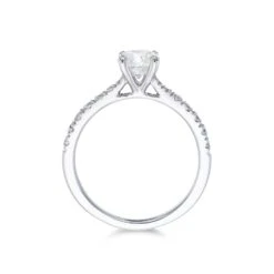 Chisholm Hunter Platinum Round Brilliant 0.90ct Diamond Shoulders Solitaire I VVS2 -Chisholm Hunter 1 002 19 0232 d 2 1