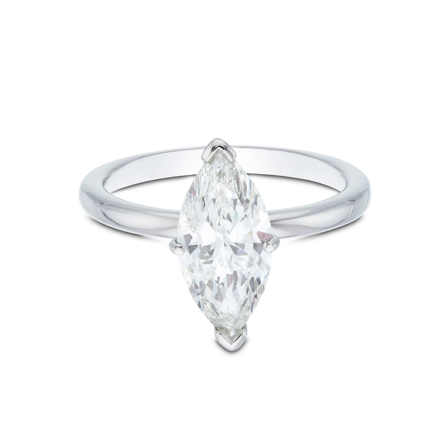 Chisholm Hunter Platinum Marquise Cut 2.00ct Diamond Solitaire Ring 5 Chisholm Hunter Platinum Marquise Cut 2.00ct Diamond Solitaire Ring - Image 3