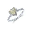 Chisholm Hunter Platinum Heart Cut 1.60ct Diamond Halo Ring -Chisholm Hunter 1 002 47 0017
