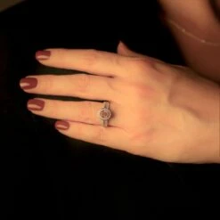 Chisholm Hunter 18ct 2 Colour Gold Brilliant Cut 1.75ct Diamond Halo Ring 11 Chisholm Hunter 18ct 2 Colour Gold Brilliant Cut 1.75ct Diamond Halo Ring -Chisholm Hunter 1 002 56 0010 lifestyle