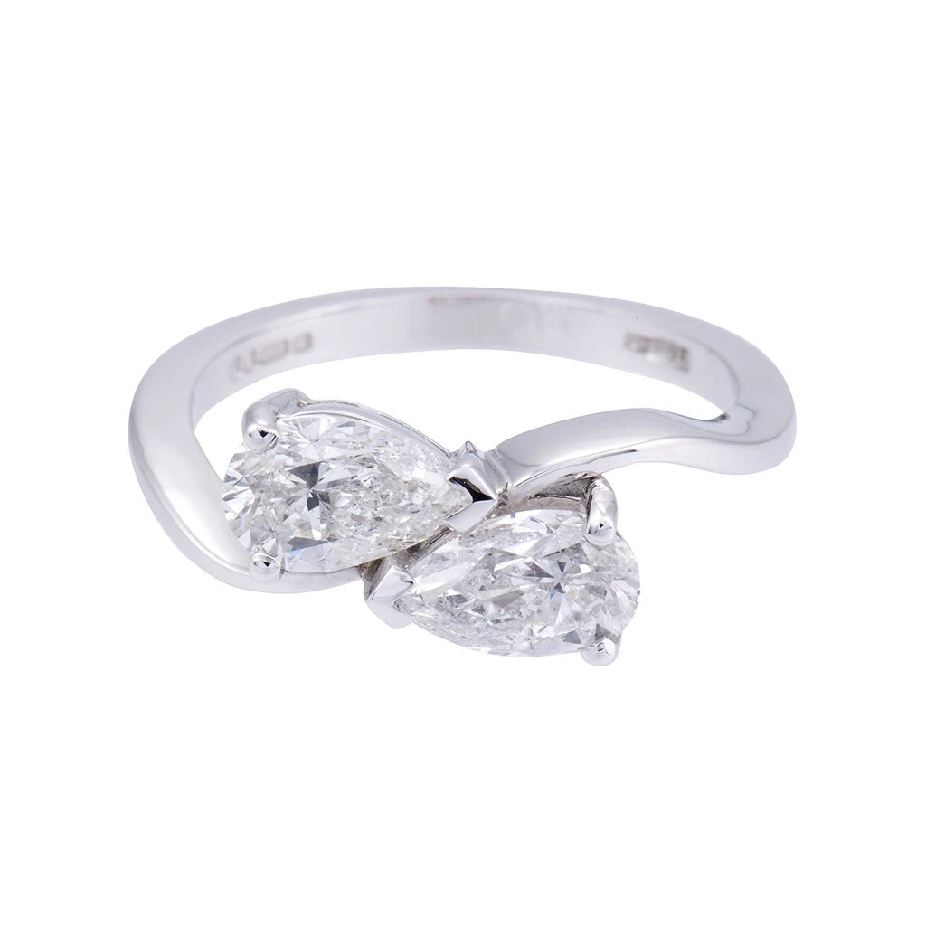 Chisholm Hunter 18ct White Gold 1.65ct Diamond 2 Stone Ring 3 Chisholm Hunter 18ct White Gold 1.65ct Diamond 2 Stone Ring