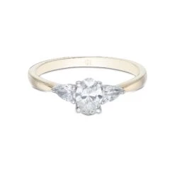 Chisholm Hunter 18ct Yellow Gold 0.65 Diamond Oval And Pear Three Stone Ring -Chisholm Hunter 1 004 01 0216 d 1