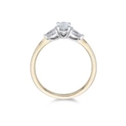Chisholm Hunter 18ct Yellow Gold 0.65 Diamond Oval And Pear Three Stone Ring -Chisholm Hunter 1 004 01 0216 d 2
