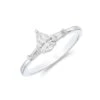 Chisholm Hunter 18ct White Gold Pear And Baguette Diamond 0.50ct Solitaire Ring -Chisholm Hunter 1 004 02 0285 p 1 1