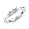 Chisholm Hunter 18ct White Gold Round Brilliant 0.50ct Diamond Three Stone Ring