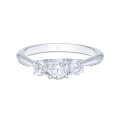 Chisholm Hunter 18ct White Gold 0.75ct Diamond Three Stone Ring -Chisholm Hunter 1 004 02 0288 d 1