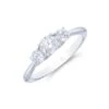 Chisholm Hunter 18ct White Gold 0.75ct Diamond Three Stone Ring