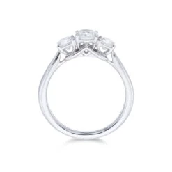 Chisholm Hunter 18ct White Gold 1.00ct Diamond Three Stone Ring -Chisholm Hunter 1 004 02 0289 d 2