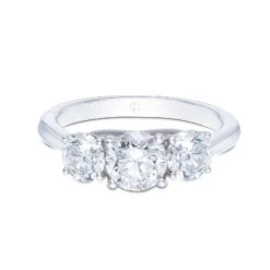 Chisholm Hunter 18ct White Gold 1.50ct Diamond Three Stone Ring -Chisholm Hunter 1 004 02 0291 d 1