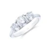 Chisholm Hunter 18ct White Gold 1.50ct Diamond Three Stone Ring