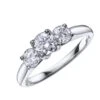 Chisholm Hunter Platinum Brilliant Cut 1.00ct Diamond Three Stone Ring -Chisholm Hunter 1 004 03 0117 1