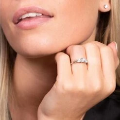 Chisholm Hunter Platinum Brilliant Cut 1.00ct Diamond Three Stone Ring -Chisholm Hunter 1 004 03 0117 om 1