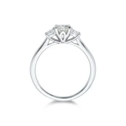Chisholm Hunter Moments Platinum 'Lotus' Brilliant Cut 1.00ct Diamond Three Stone Ring 12 Chisholm Hunter Moments Platinum 'Lotus' Brilliant Cut 1.00ct Diamond Three Stone Ring -Chisholm Hunter 1 004 03 0172c