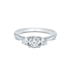 Chisholm Hunter Moments Platinum 'Infinity' Brilliant Cut 1.00ct Diamond Three Stone Ring -Chisholm Hunter 1 004 03 0173b