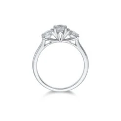 Chisholm Hunter Platinum 'Lotus' Brilliant Cut 1.00ct Diamond Three Stone Ring 11 Chisholm Hunter Platinum 'Lotus' Brilliant Cut 1.00ct Diamond Three Stone Ring -Chisholm Hunter 1 004 03 0176c