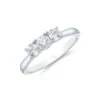 Chisholm Hunter Platinum 'Princess' Brilliant Cut 0.50ct Diamond Three Stone Diamond Ring -Chisholm Hunter 1 004 03 0177