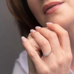 Chisholm Hunter Platinum 'Princess' Brilliant Cut 0.50ct Diamond Three Stone Diamond Ring -Chisholm Hunter 1 004 03 0177 2