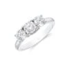 Chisholm Hunter Platinum 'Infinity' Brilliant Cut 1.00ct Diamond Three Stone Ring