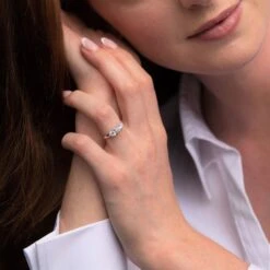 Chisholm Hunter Platinum 'Infinity' Brilliant Cut 1.00ct Diamond Three Stone Ring -Chisholm Hunter 1 004 03 0182 2 1