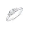 Chisholm Hunter Platinum 'Princess' Brilliant Cut 0.75ct Diamond Three Stone Ring -Chisholm Hunter 1 004 03 0189