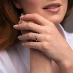 Chisholm Hunter Platinum 'Heart' Brilliant Cut 0.75ct Diamond Three Stone Ring -Chisholm Hunter 1 004 03 0191 6