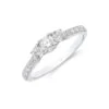 Chisholm Hunter Platinum 'Princess' Brilliant Cut 1.00ct Diamond Three Stone Ring -Chisholm Hunter 1 004 03 0194