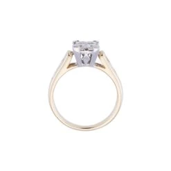Chisholm Hunter 18ct Yellow Gold Princess Cut 0.80ct Diamond Cluster Ring -Chisholm Hunter 1 008 01 0092c