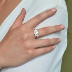 Chisholm Hunter 18ct Yellow Gold Baguette And Brilliant Cut 1.25ct Diamond Cluster Ring -Chisholm Hunter 1 008 01 0180 2