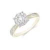Chisholm Hunter 18ct Yellow Gold Brilliant Cut 0.75ct Diamond Cluster Ring -Chisholm Hunter 1 008 01 0253