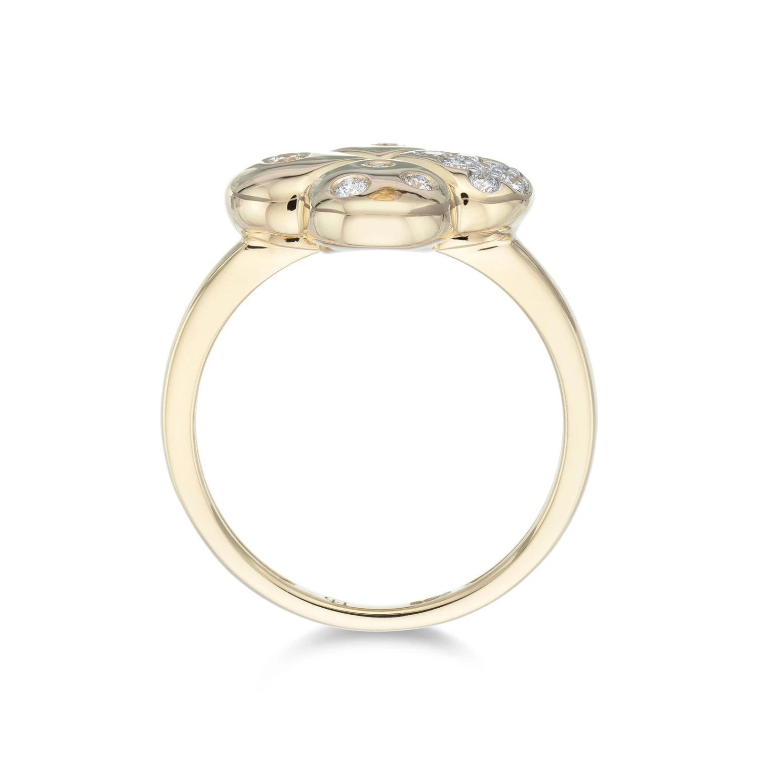 Chisholm Hunter 18ct Yellow Gold 0.21ct Round Brilliant Cluster Flower Style Ring 6 Chisholm Hunter 18ct Yellow Gold 0.21ct Round Brilliant Cluster Flower Style Ring - Image 4